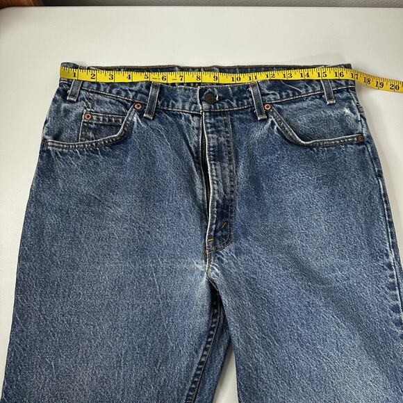 Vintage 70s Levis 517 Denim Jeans 36X30 Orange Tab Boot Cut - Picture 10 of 16